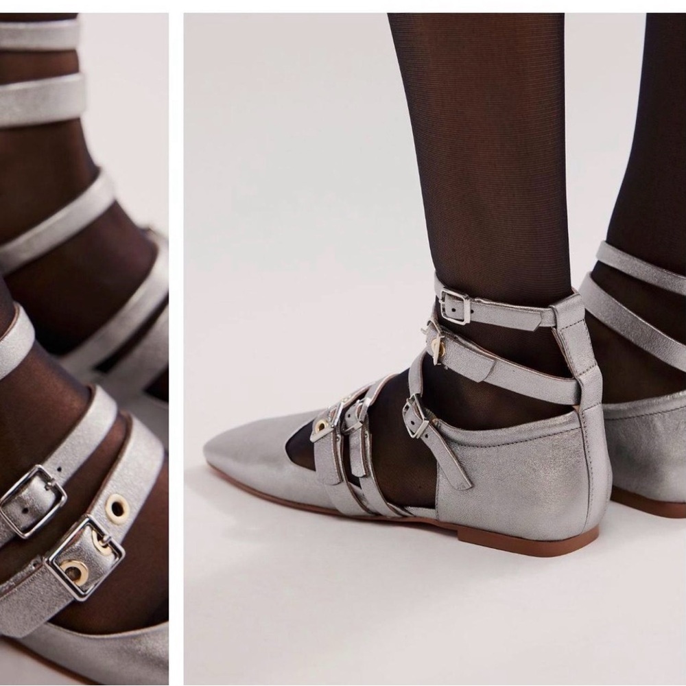 Free People Hart Buckle Flats